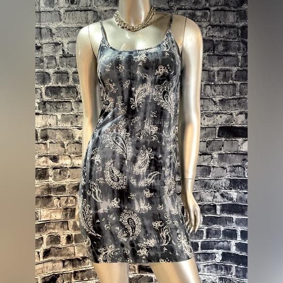 Soft N Stretchy Blue Paisley Print Bodycon Mini Dress - Picture 3 of 6